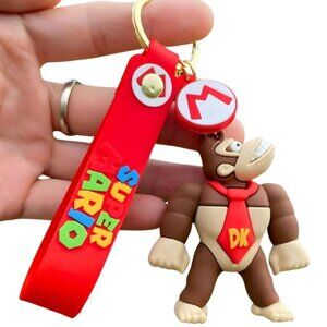 Donkey Kong Super Mario 3D Figure Keychain Bag Charm